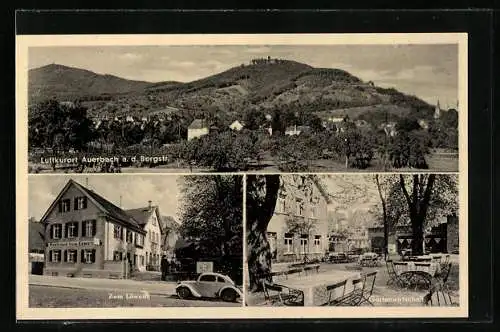 AK Auerbach / Bensheim, Gasthaus zum Löwen, Ortsansicht