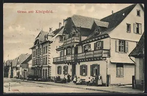 AK Königsfeld / Baden, Partie mit Gasthaus
