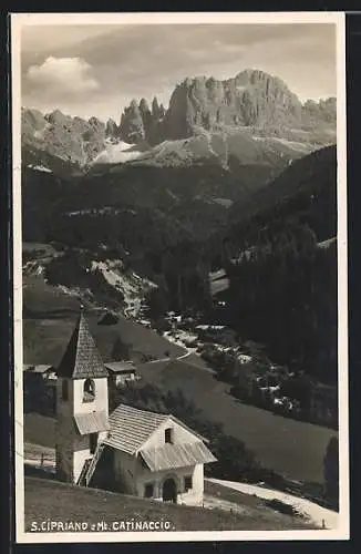 AK S. Cipriano, Panorama e Mt. Catinaccio