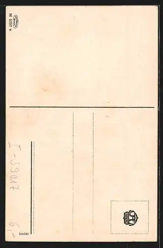 AK Schönna bei Meran, Panorama mit Kirche