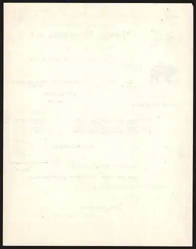 Rechnung Lyon-Vaise 1939, Marc Rozier & Cie., Manufacture de Foulards & Textiles, Tuch- und Elefant-Schutzmarken