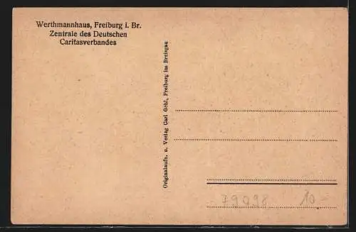 AK Freiburg / Breisgau, Werthmannhaus, Zentrale des Deutschen Caritasverbandes