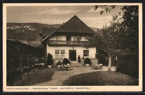 AK Urach / Württbg., Cafe-Restaurant Friedrichsau
