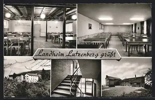 AK Lutzenberg / Ludwigsburg, Innen- und Aussenansicht vom Landheim Lutzenberg