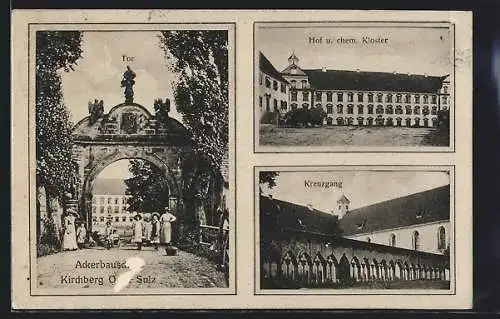 AK Kirchberg / Sulz, Ackerbauschule, Tor, Kloster und Kreuzgang