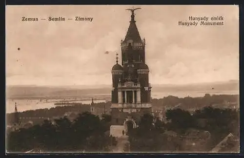 AK Zemun / Semlin, Hunyady emlék, Hunyady Monument