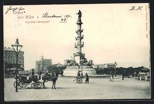 AK Wien, Partie am Tegetthof-Monument