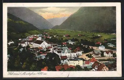 AK Schruns, Ortschaft von oben