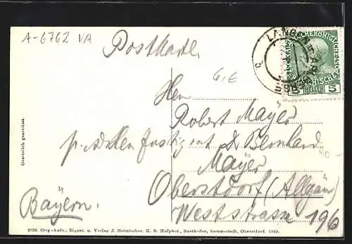 AK Stuben a. Arlberg, Gesamtansicht mit Flexenstrasse