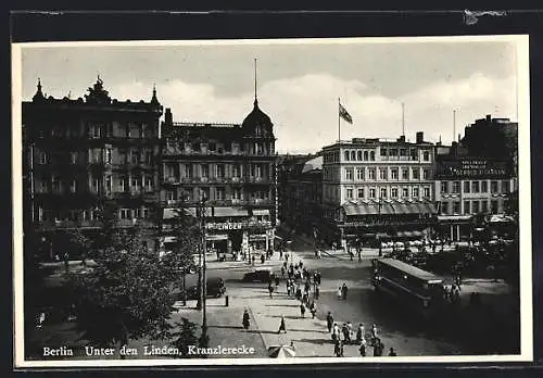 AK Berlin, Unter den Linden, Kranzlerecke