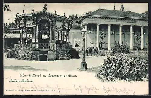 AK Baden-Baden, Musik-Kiosk u. Konversationshaus