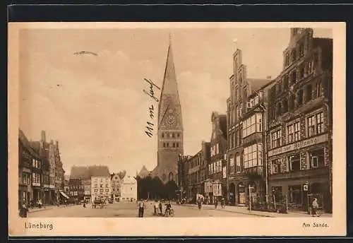 AK Lüneburg, Hotel zur Hoffnung und die Kirche am Sande