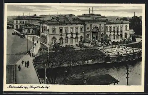 AK Braunschweig, Blick auf den Hauptbahnhof