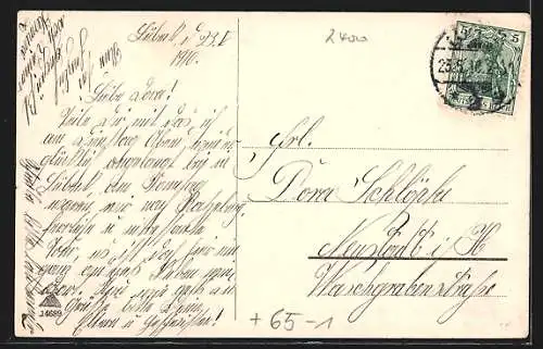 AK Lübeck, Ansicht vom Bahnhof