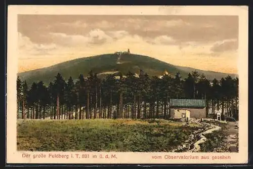 AK Feldberg i. T., Blick vom Observatorium aus