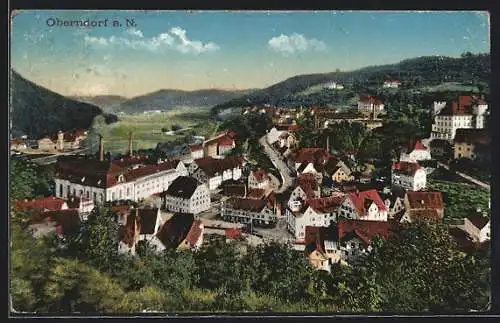 AK Oberndorf a. N., Ortsansicht aus der Vogelschau