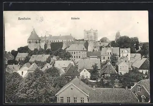 AK Bad Bentheim, Ortsansicht von der Südseite