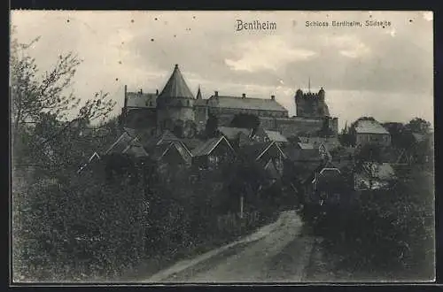 AK Bentheim, Südseite vom Schloss