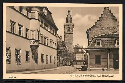 AK Erfurt, Blick auf die Wigbertikirche