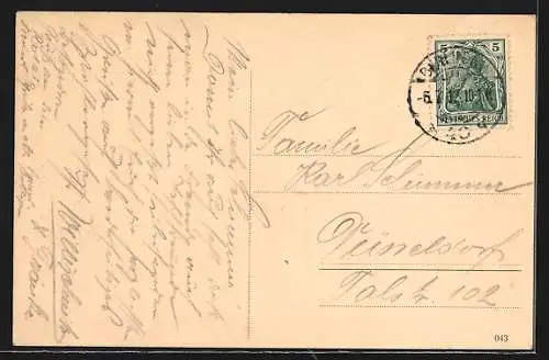 AK Berlin, Unter den Linden, Strassenpartie mit Doppeldeckern