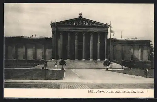 AK München, Kunst-Ausstellungs-Gebäude, Glyptothek am Königsplatz