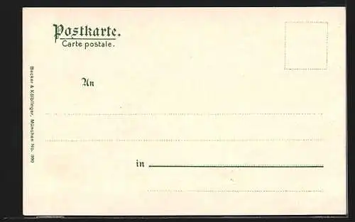 AK München, Totalansicht vom Maximilianeum