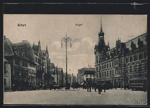 AK Erfurt, Anger mit Passanten