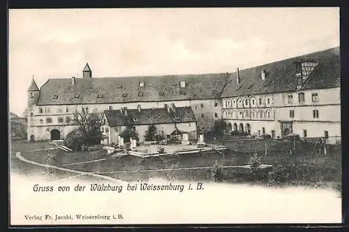 AK Weissenburg i. B., Blick auf die Wülzburg