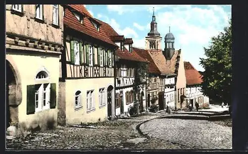 AK Königsberg / Bayern, Salzmarkt mit Regiomontanushaus