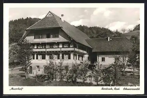 AK Nordrach /bad. Schwarzwald, Blick auf den Muserhof, Bes. H. Muser