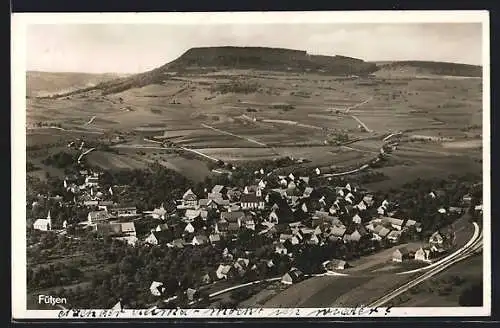 AK Fützen, Gesamtansicht vom Flugzeug aus
