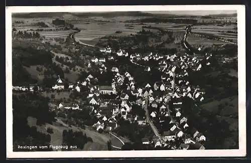 AK Rexingen /Württ., Gesamtansicht vom Flugzeug aus