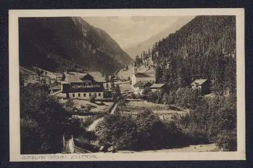 AK Ginzling im Zillertal, Ortsansicht mit Gasthaus