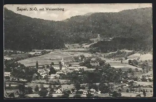 AK Isper /N.-Ö., Teilansicht mit Weissenberg