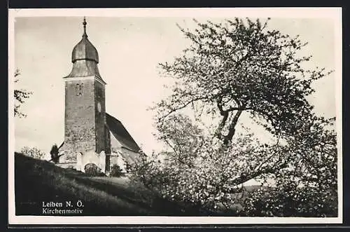 AK Leiben /N.-Ö., Kirchenmotiv