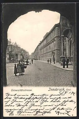 AK Innsbruck, Blick in die Universitätsstrasse