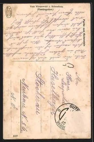 AK Gutenstein, Idyll mit Haus unter Felsen