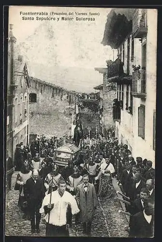 AK Fuenterrabía, Procession del Viernes Santo, Santo Sepuicro y Mater Dolorosa