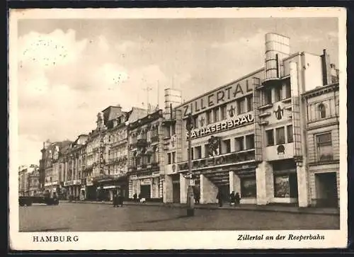 AK Hamburg-St. Pauli, Gasthaus Zillertal an der Reeperbahn