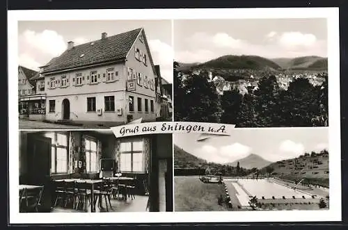 AK Eningen u. A., Gasthaus und Bäckerei Zum Tal, Bes. Otto Roth