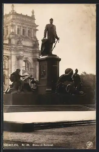 Foto-AK NPG Nr. 24: Berlin, Bismarck-Denkmal
