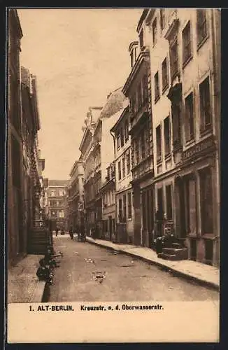 AK Berlin, Kreuzstrasse a. d. Oberwasserstr.