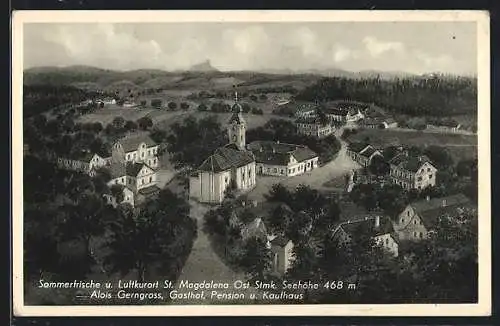 AK St. Magdalena, Ortsansicht mit Blick auf die Kirche