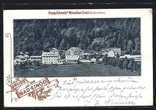 AK Bad-Einöd /Ober-Steiermark, Georg Schmalzl`s Mineralbad Einöd