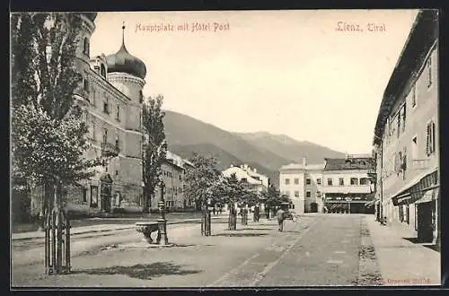 AK Lienz /Tirol, Hauptplatz mit Hotel Post