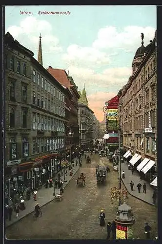 AK Wien, Passanten in der Rothenturmstrasse
