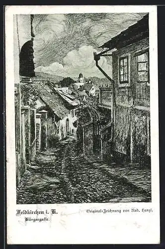 AK Feldkirchen i. K., Partie in der Bürgergasse