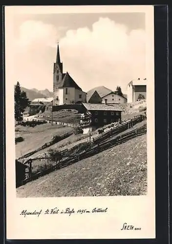 AK St. Veit i. Defr., Kirche im Ortsbild