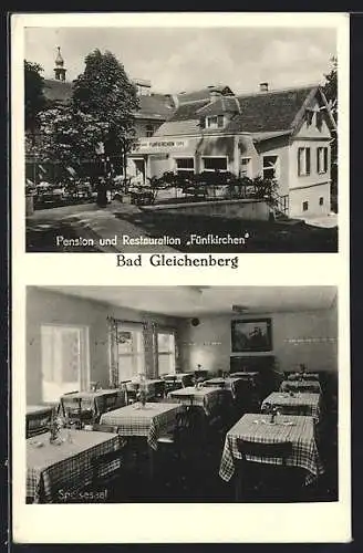 AK Bad Gleichenberg, Pension und Restaurant Fünfkirchen