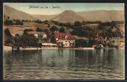 AK Millstatt am See, Blick auf die Seevilla